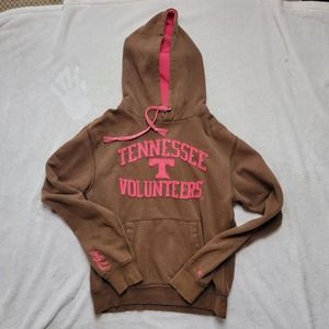 University Of Tennessee Volunteers Women Press Box Hoodie Brown And Pink